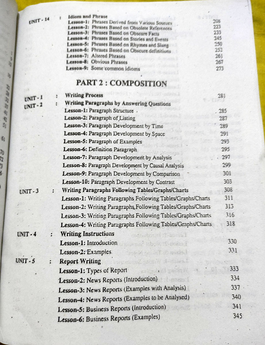 English Grammar and Composition for Classes XI-XII (Second Paper)