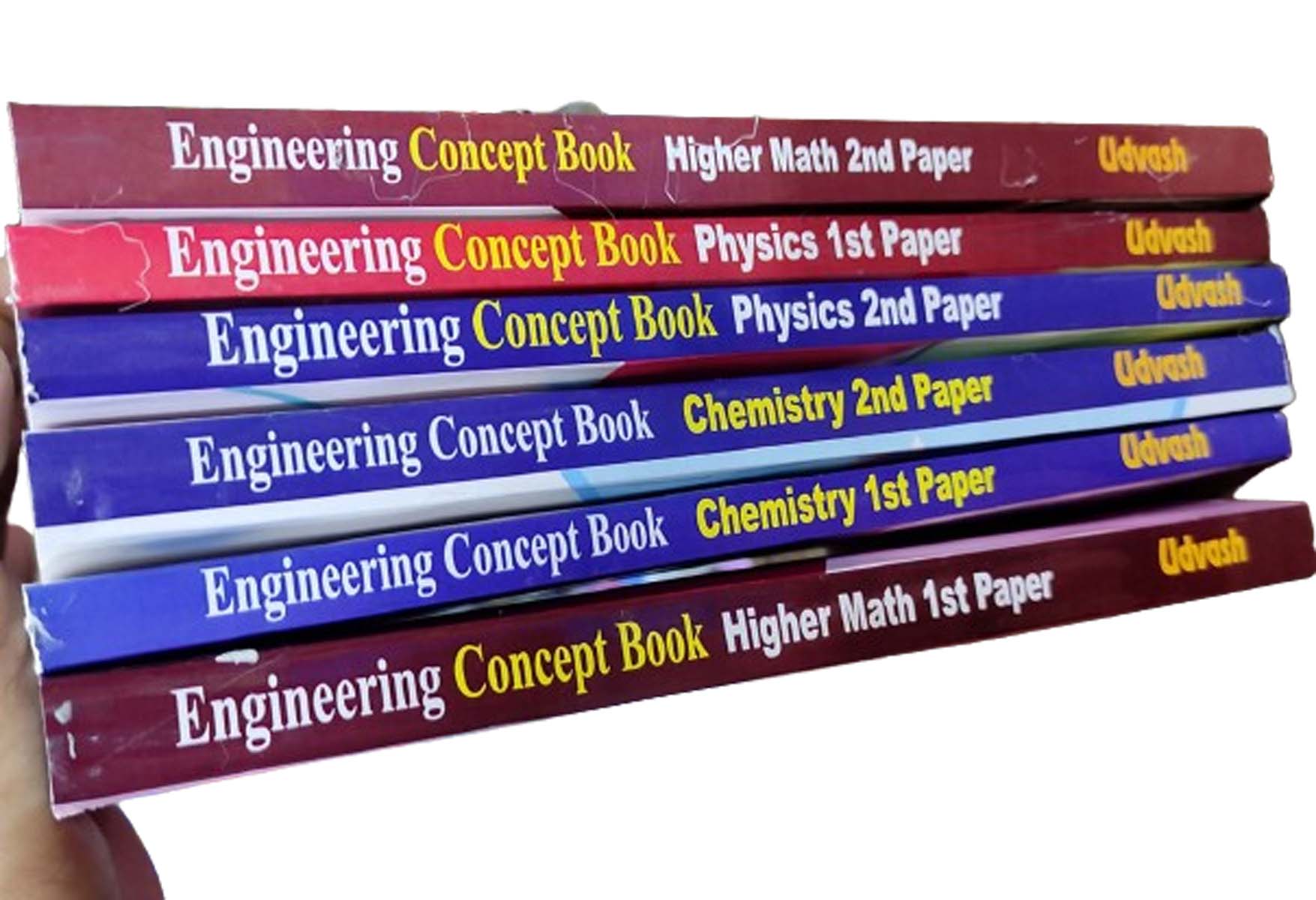 Udvash Engineering Concept Book (1 set- 6 Pcs Book) 2023-24 (English Version)