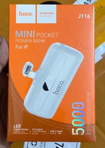 Hoco J116 Cool charging pocket Power Bank with digital display (iP) (5000mAh)