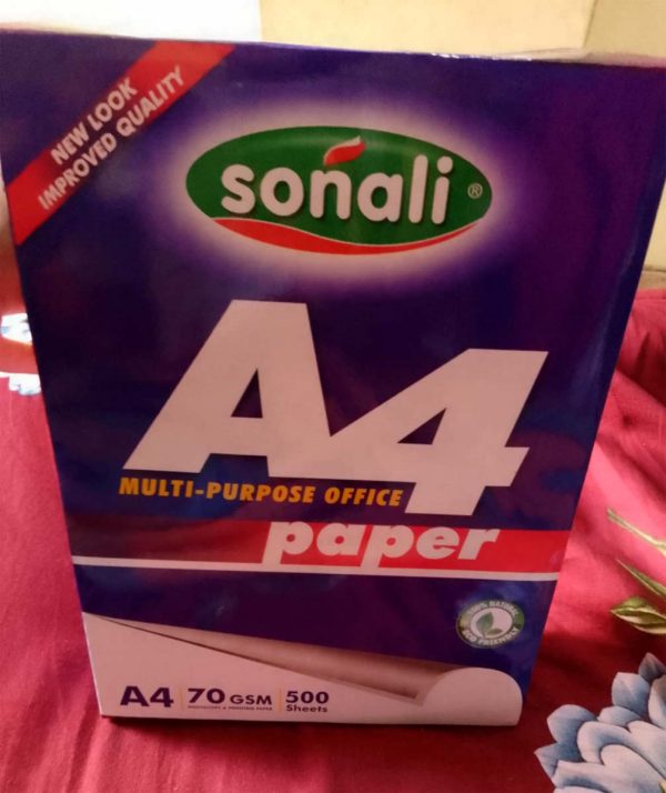 Sonali A4 Size Paper (70 GSM) 1 Rim (500 Sheets) - Image 2