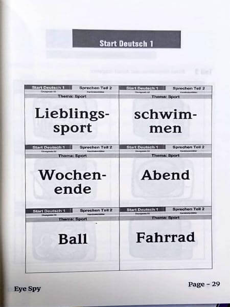 A1 Exam Preparation Eye Spy